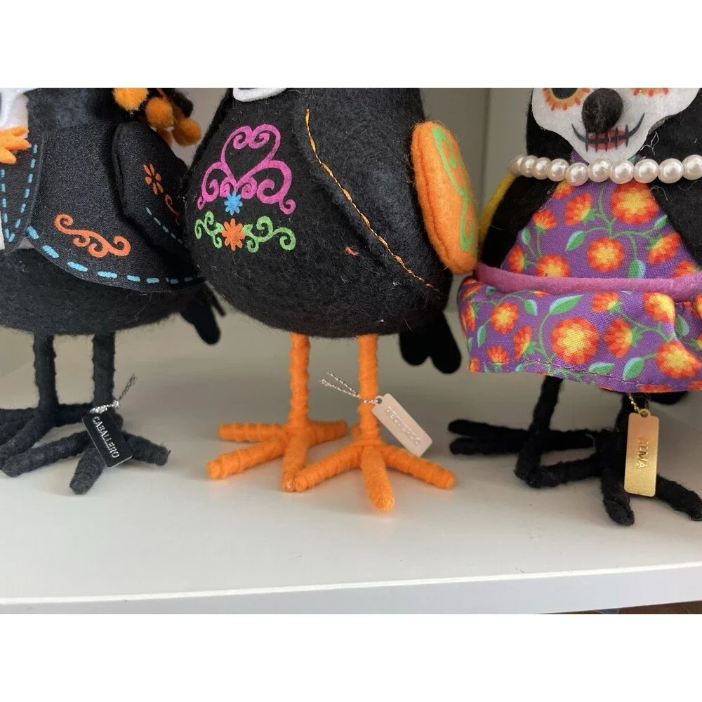 Day Of The Dead Felt Target Birds 2019 2020 Recuerdo Caballero Alma Halloween